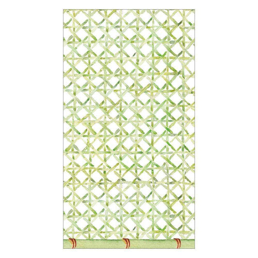 Trellis Green Guest Towel