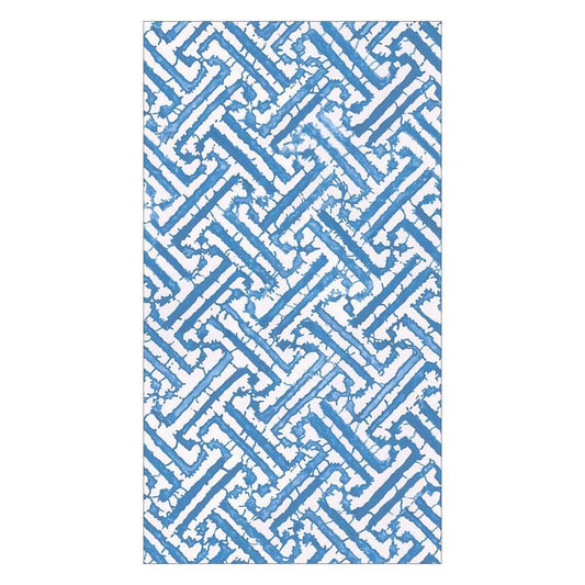 Fretwork Blue Guest Napkins