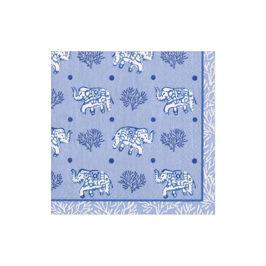 Batik Elephants Cocktail Napkins