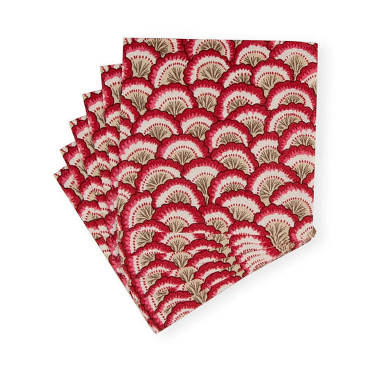 Pontchartrain Red Cocktail Napkins