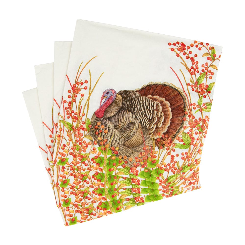 Turkey and Berries Luncheon Napkins