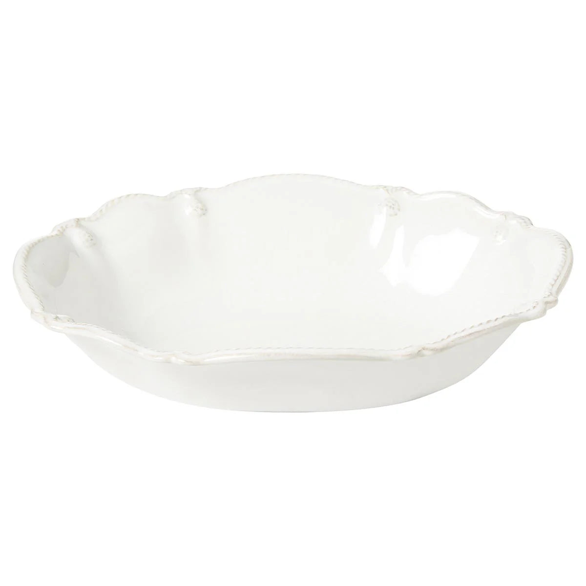 B&T Whitewash 10" Oval Serving Bowl