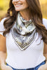 Neutral Pointing Strong Silk Scarf