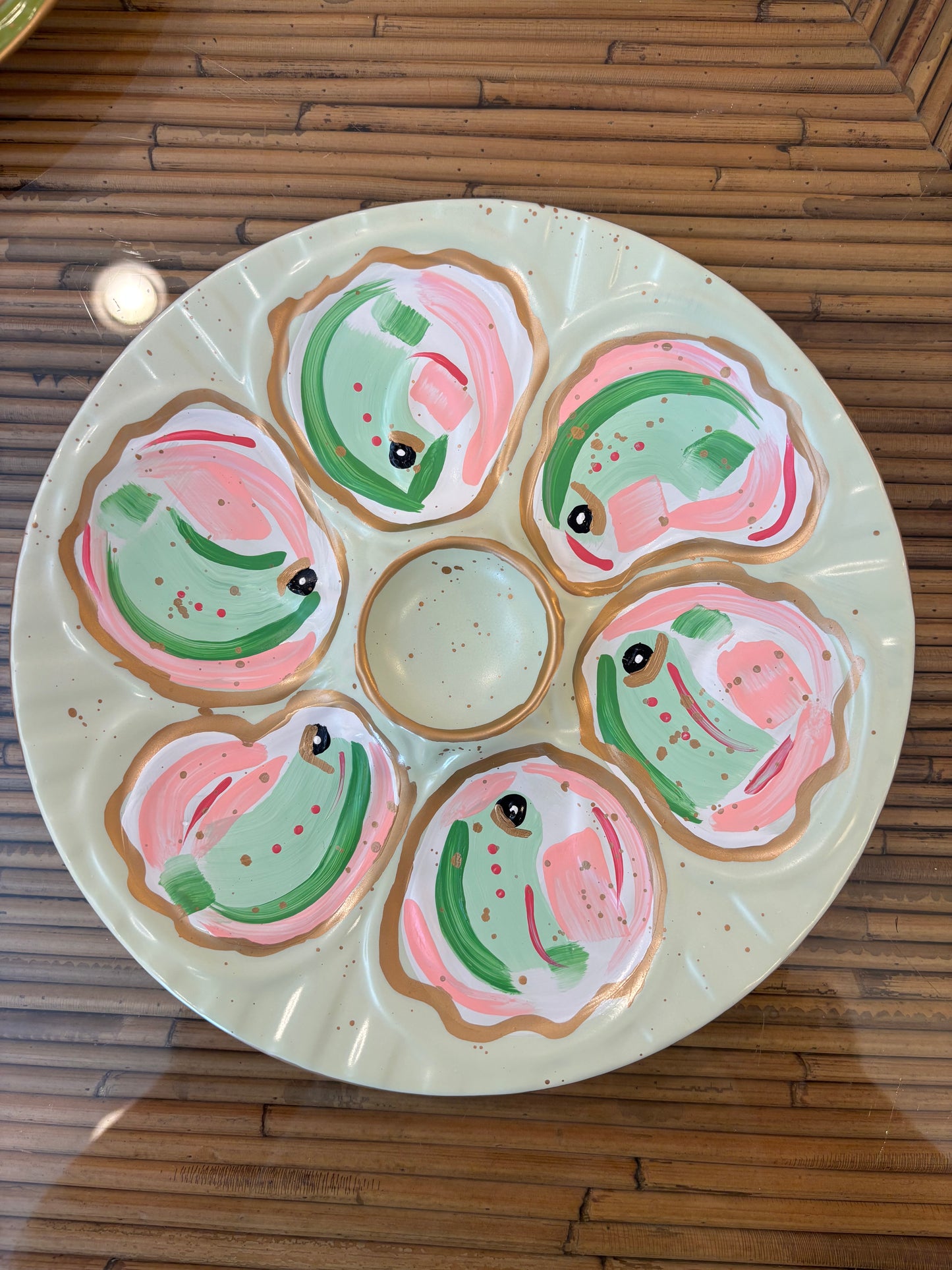 Pistachio Oyster Plate