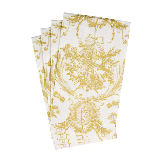 Gold Toile Guest Napkins