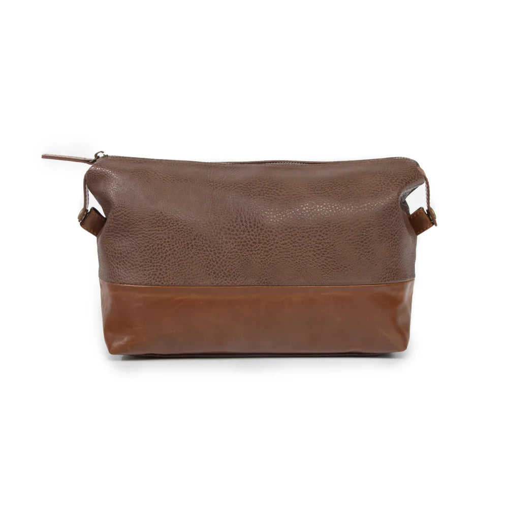 Brown Oxford Toiletry Bag