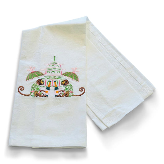 Celebrating Monkeys Hand Towel