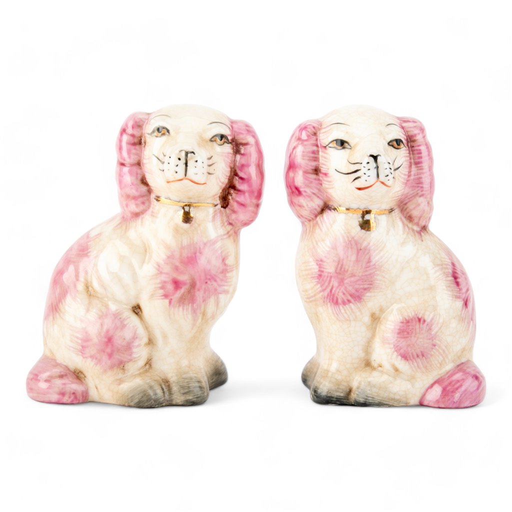 Small Pink Staffordshire Pair