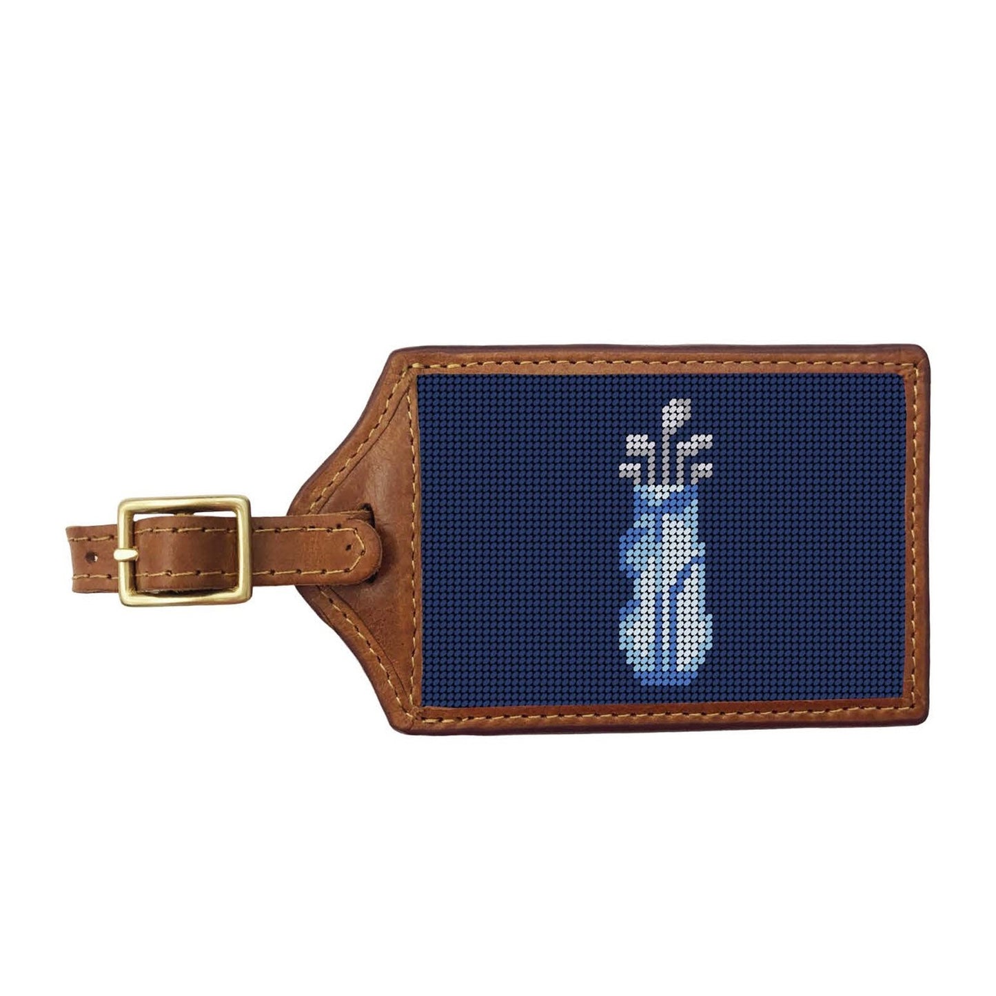 Driven by Faith Needlepoint Luggage Tag