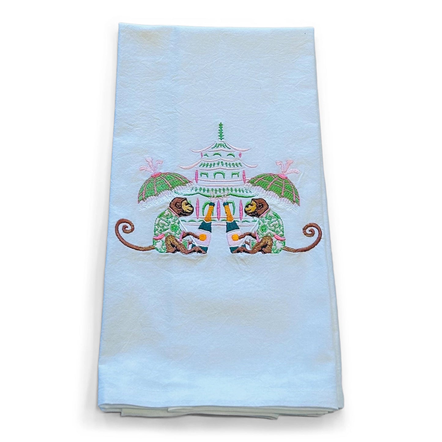 Celebrating Monkeys Hand Towel
