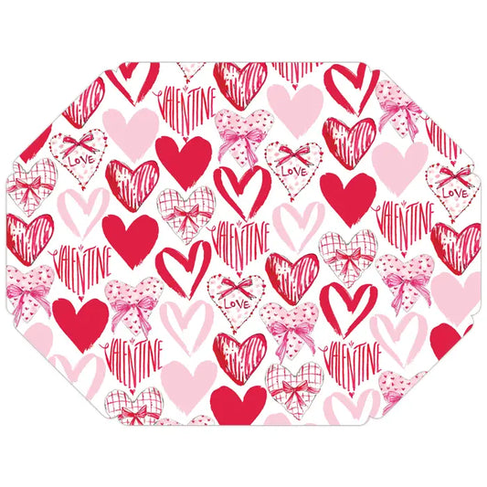 Graphic Hearts Placemats