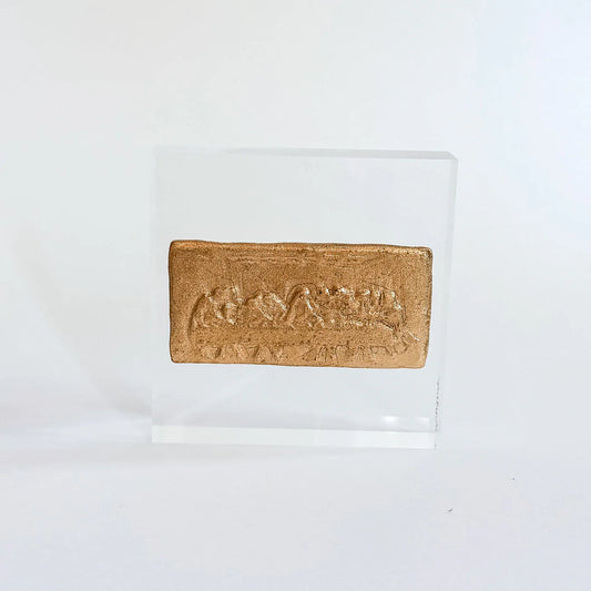 4x4 Last Supper Intaglio Acrylic