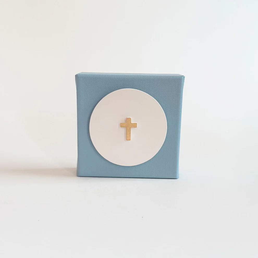 4x4 Tiny Cross Intaglio Canvas