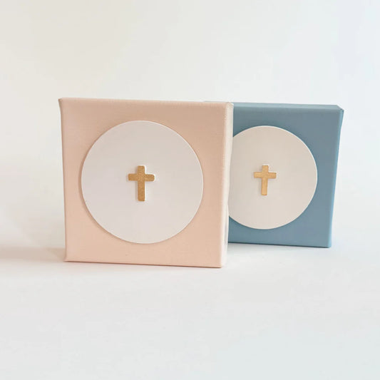 4x4 Tiny Cross Intaglio Canvas
