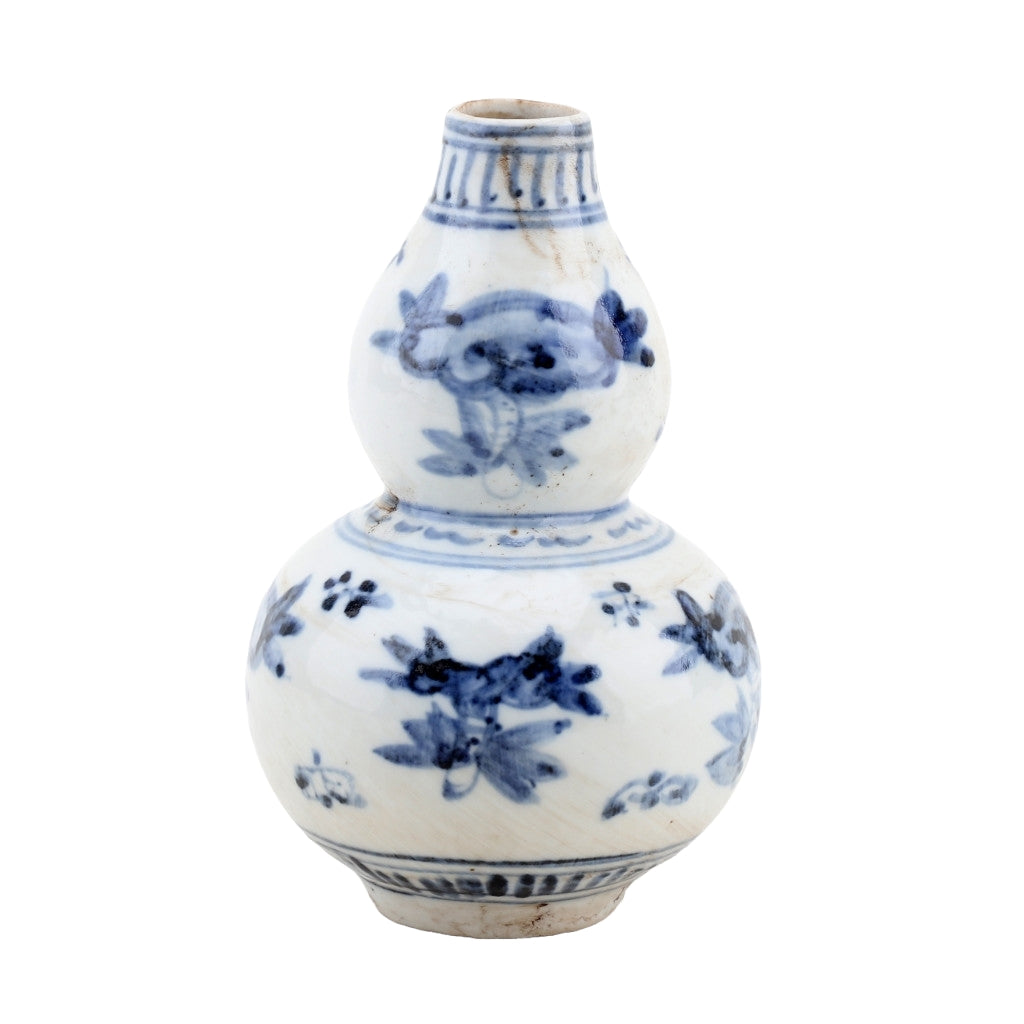 Double Blue and White Vase