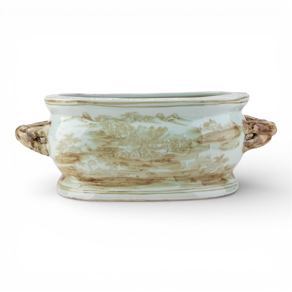 Brown Oval Footbath