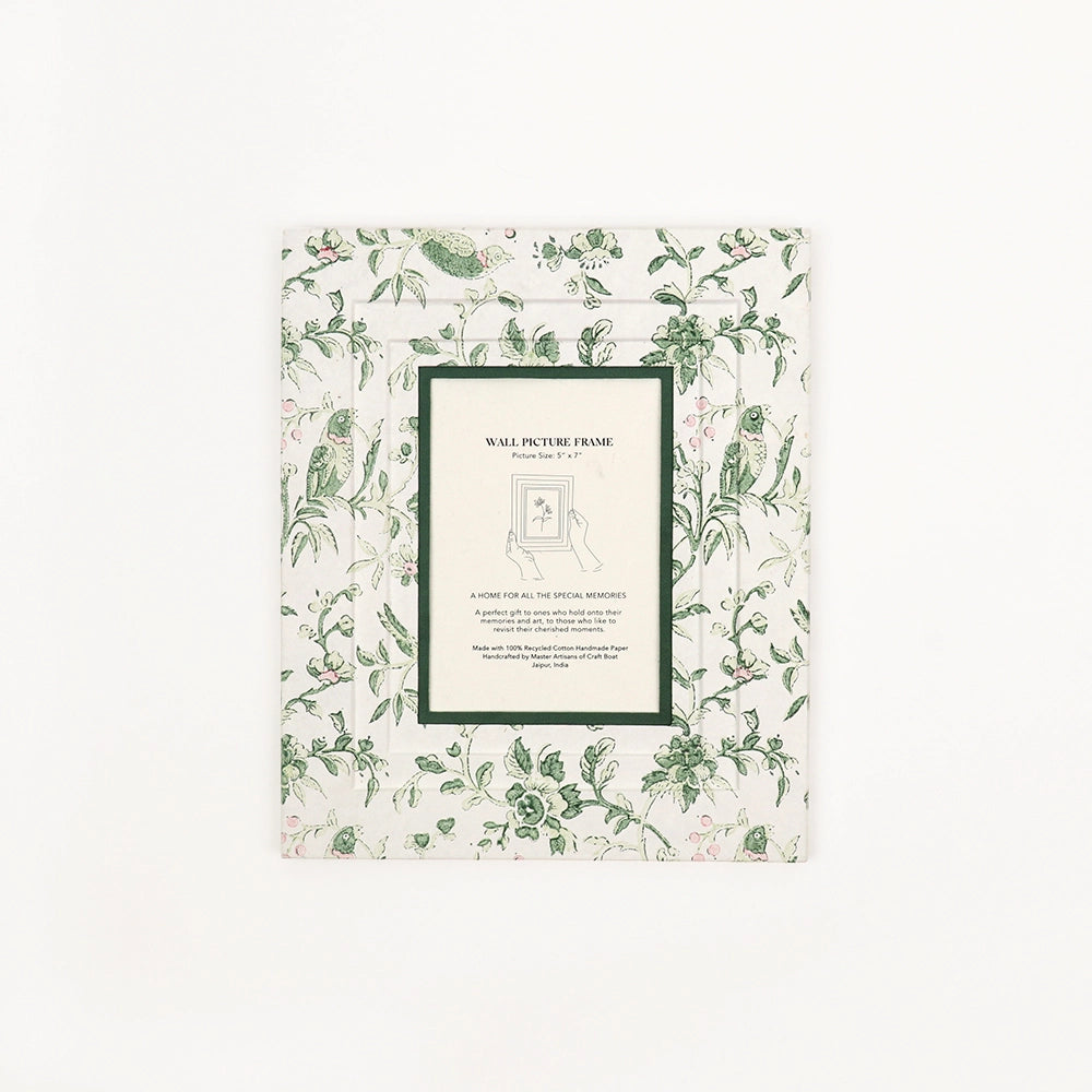 Robin Peony Green Wall Frame