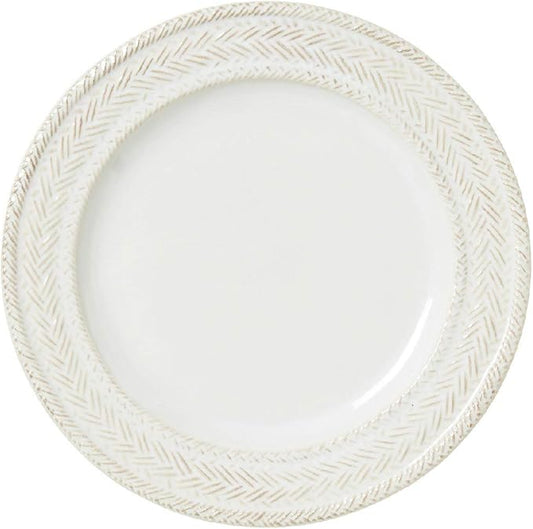 Le Panier Dessert/Salad Plate - Whitewash