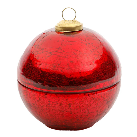 Noble Fir in Red Glass Ornament