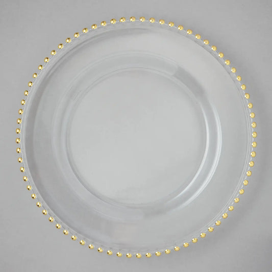 Gold Beaded Charger