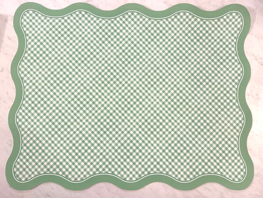 Green Gingham Placemat