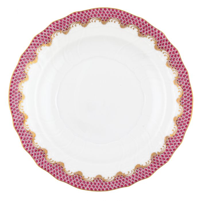 Pink Fish Scale Salad Plate