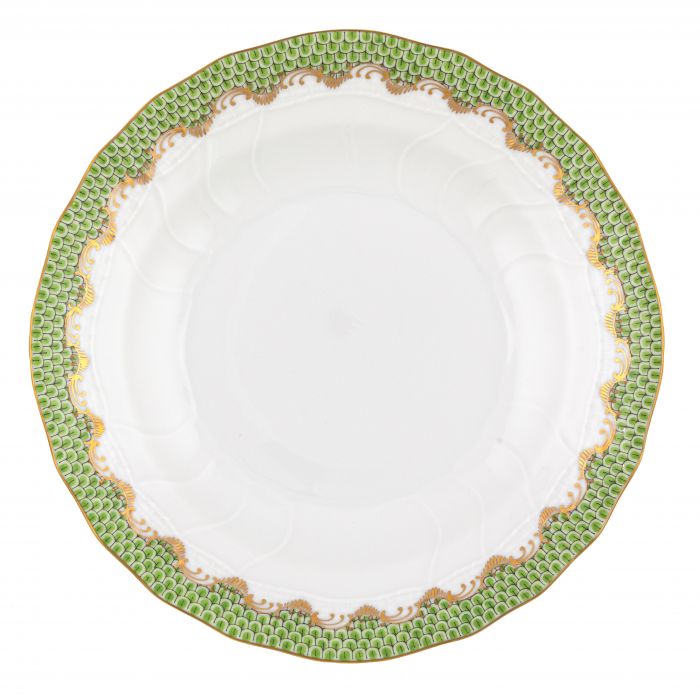 Evergreen Fish Scale Dessert Plate