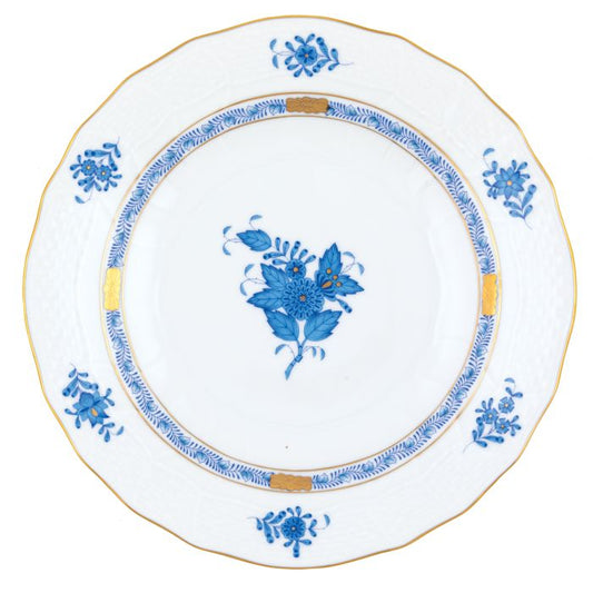 Blue Chinese Bouquet Dessert Plate