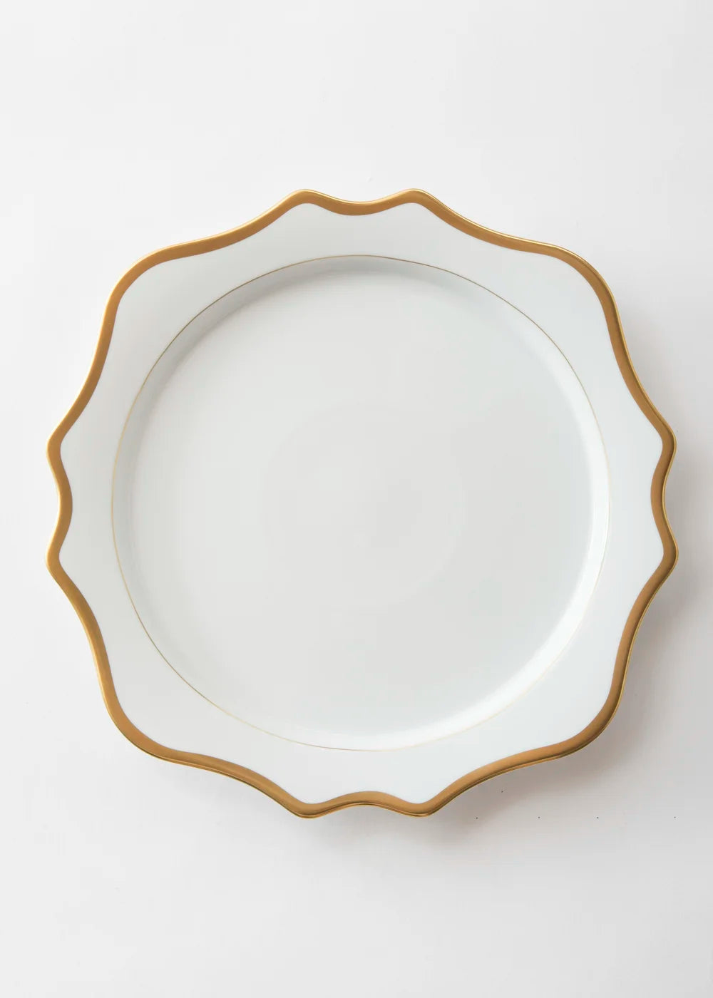 Antique White and Gold Charger