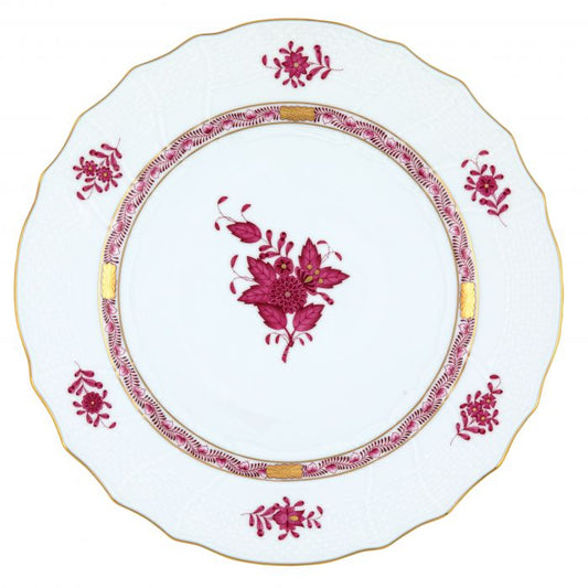 Raspberry Chinese Bouquet Dinner Plate