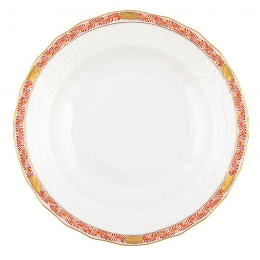 Chinese Bouquet Rust Dessert Plate