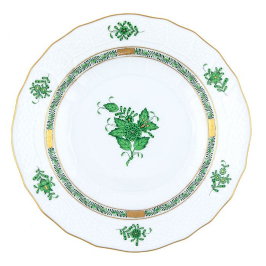 Green Chinese Bouquet Dessert Plate