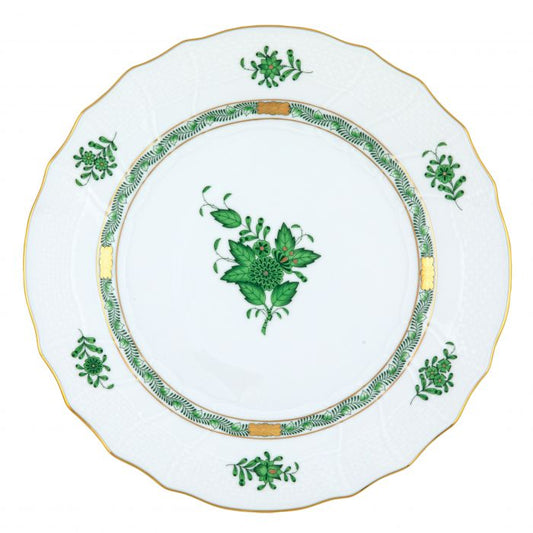 Green Chinese Bouquet Dinner Plate