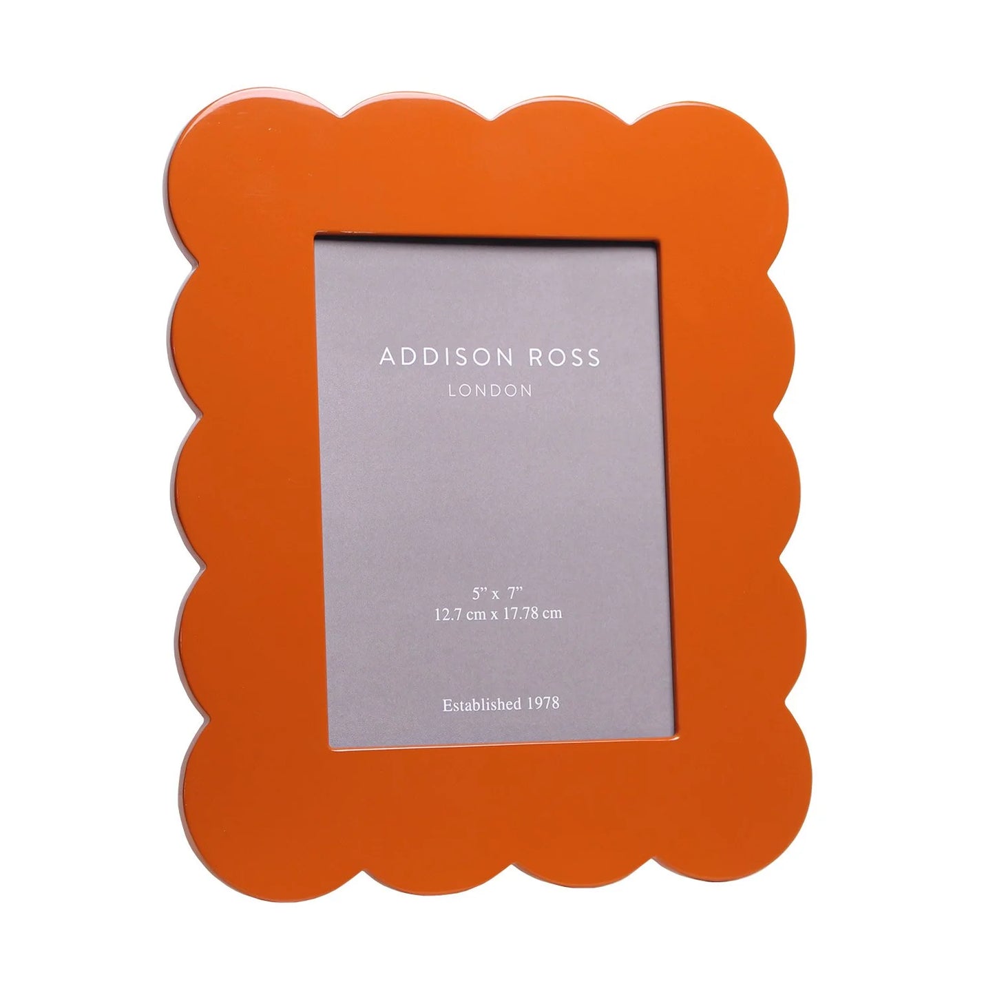 Orange Scalloped 5x7 Frame