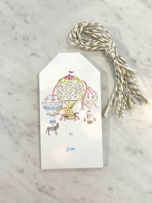 Hot Air Balloons Gift Tag