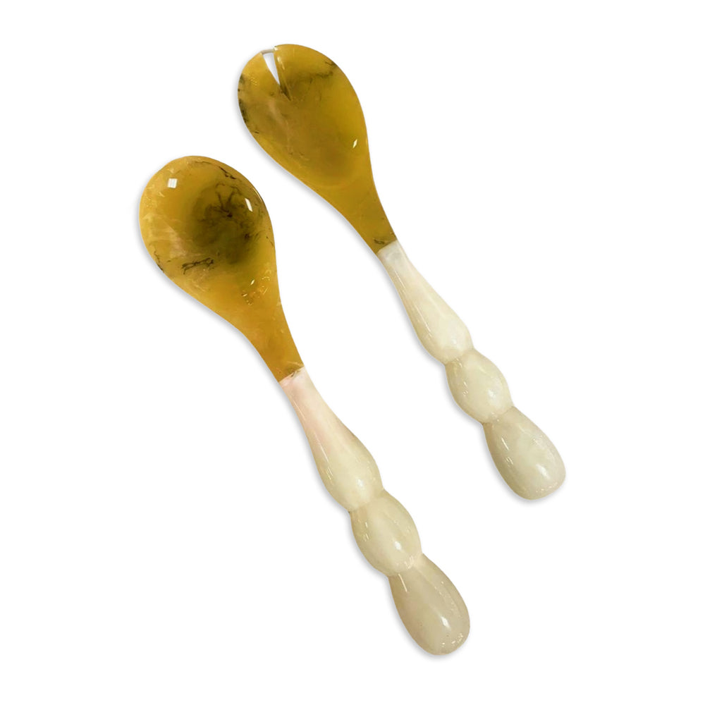 Rio Resin White Salad Servers