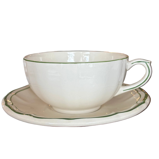 Filet Fougere Breakfast Cup and Saucer