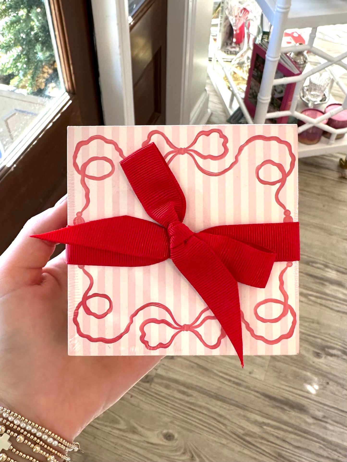 Mini Red Bow Notepad