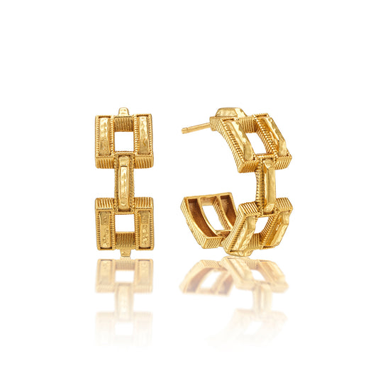 Pathway Hoop Earring - Gold