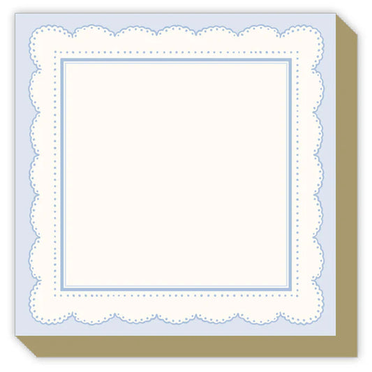 French Blue Scallop Notepad