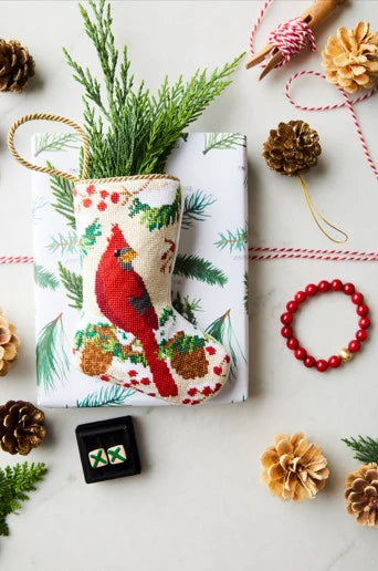 Christmas Cardinal Stocking