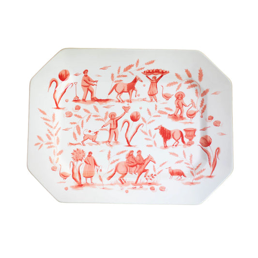 Coral Polly Platter