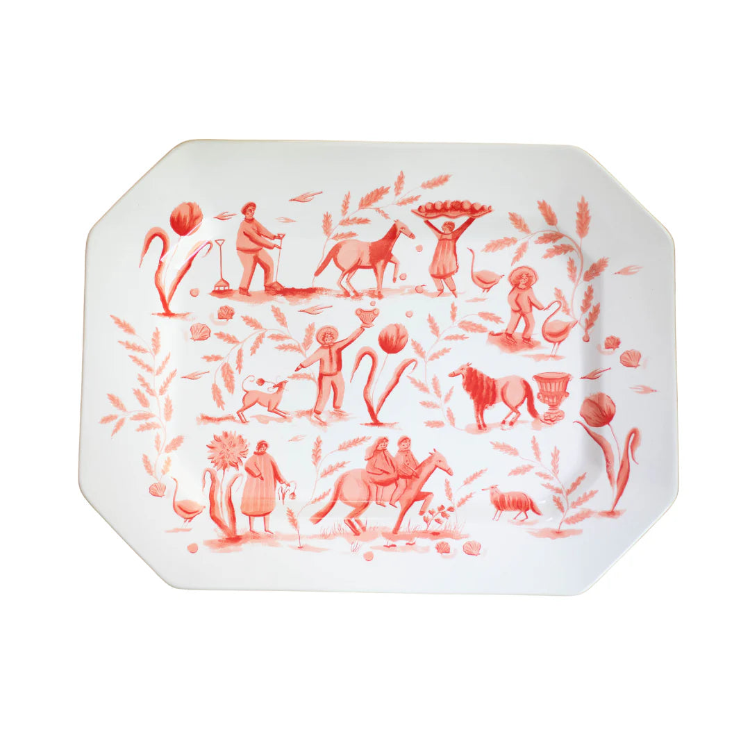 Coral Polly Platter