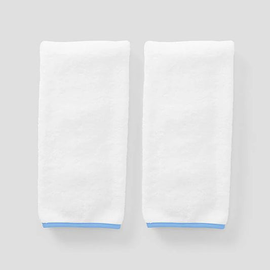 French Blue Signature Hand Towels (pair)