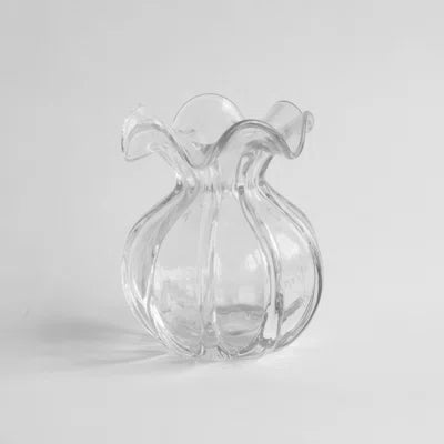 Clear Medium Round Bud Vase