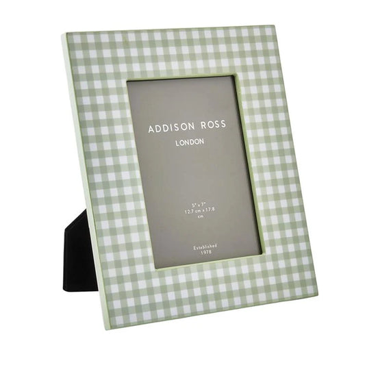Sage Gingham Frame 5x7