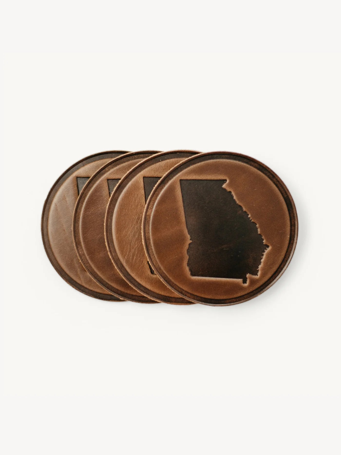 Georgia Circle Coasters S/4