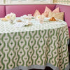 Green Ikat Tablecloth
