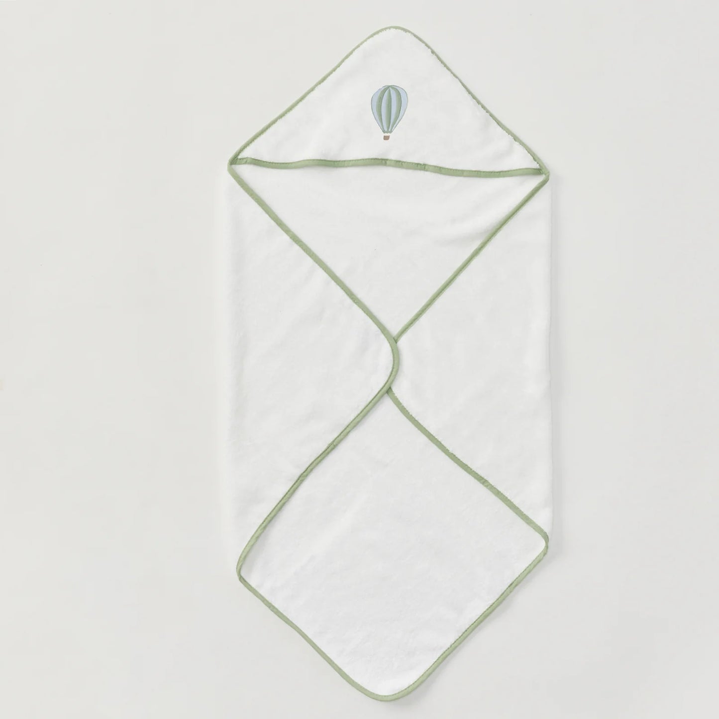 Baby Hooded Towel - Matcha Piped Balloon
