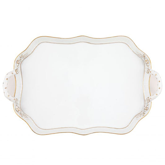 Golden Edge Rectangle Tray